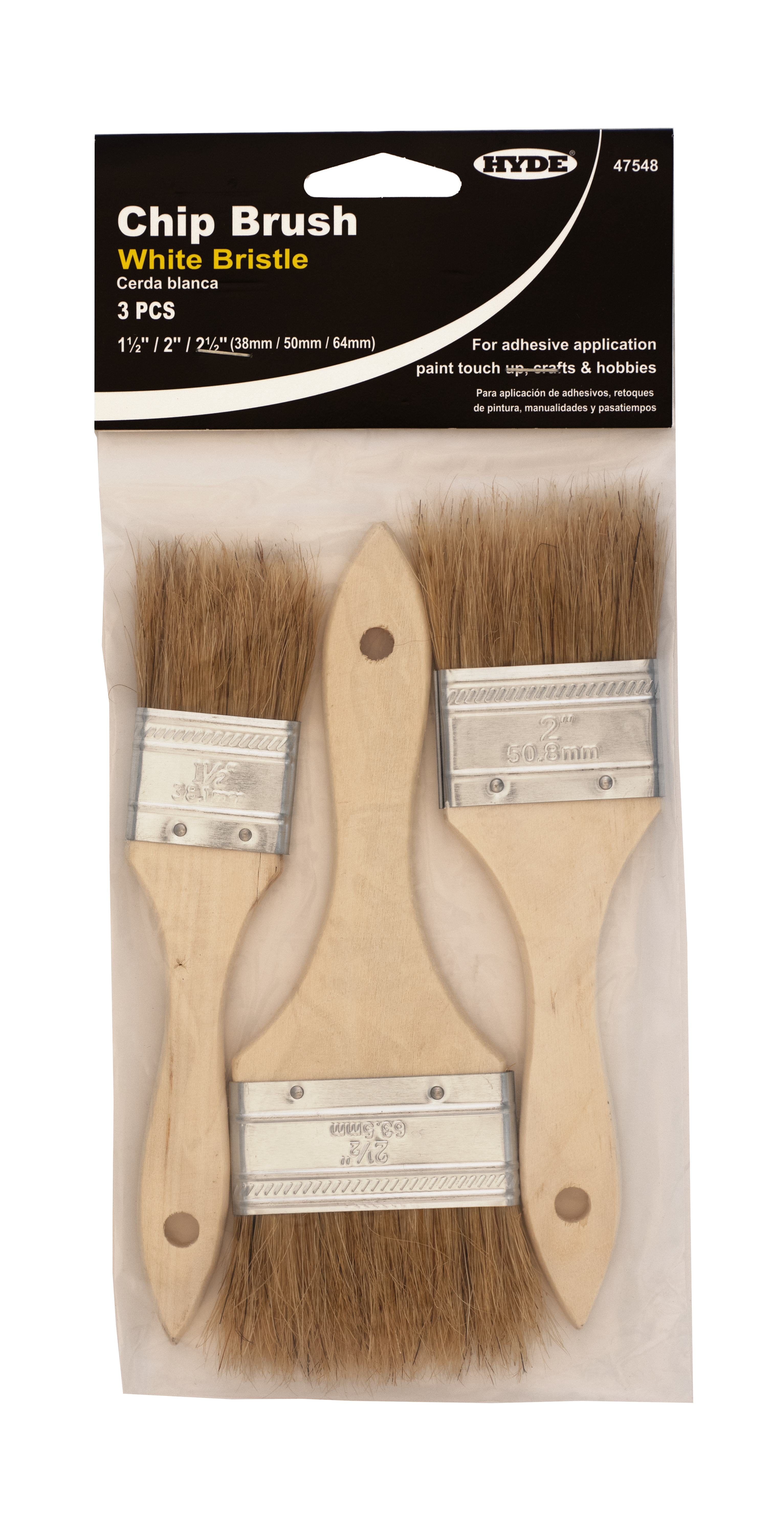 3-Pack Chip Brush Set (1 1/2