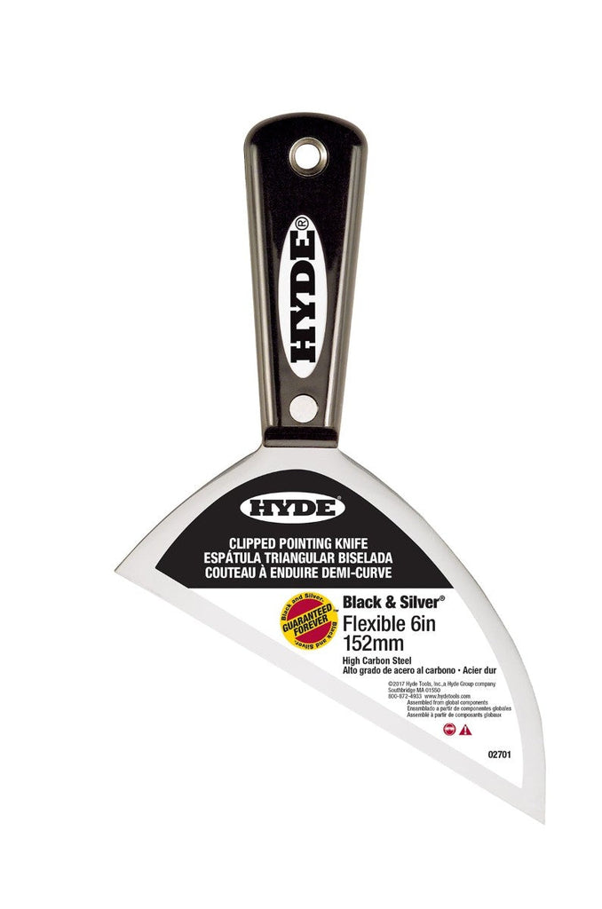 Black & Silver® Clipped Drywall Pointing Knife — Hyde Tools