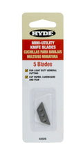 Mini Top Slide Utility Knife Blades 5-Pack